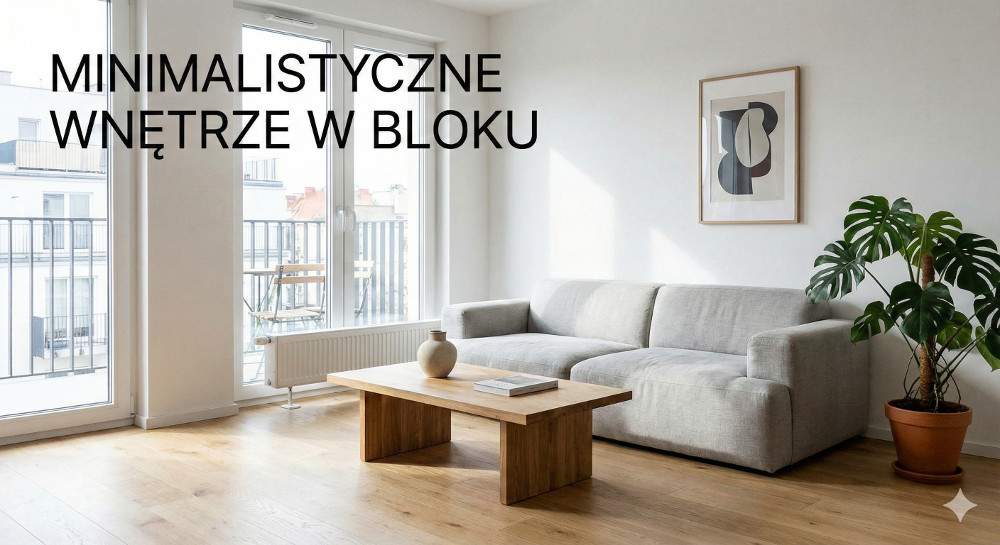Minimalistyczne wnętrze w bloku – kilka podpowiedzi